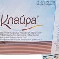 Klaira - službene upute za upotrebu Pink pilule su ispisane na njima s 3