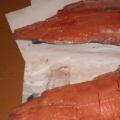 Pink salmon, smoked at home