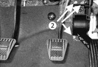 Modification or adjustment of the electronic gas pedal (E-gas) on the Lada Xray
